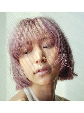 ハイジア(hygea) [hygea]アンニュイなレイヤーボブとペールピンク[薬院/警固]