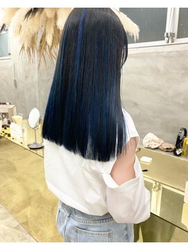 スー 渋谷(suu) インナーカラーハイライトケアブリーチイルミナカラー