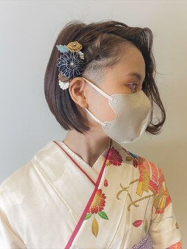 タヤ 東急百貨店吉祥寺店(TAYA) 成人式/卒業式/ボブ/ツーブロック/刈り上げアレンジ