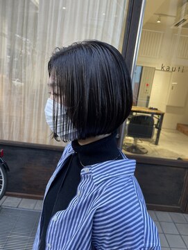 カウチ 板橋本町店(kauti) 乾かすだけで内側にまとまるボブ