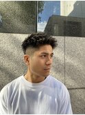 束感刈り上げビジネス七三ツーブロックアップバング1132