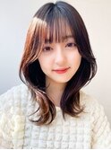 韓国ミディアムレイヤー大人かわいい20代30代40代２WAYバング