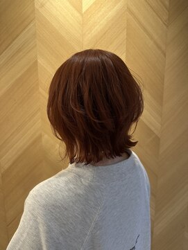 ミア 立川駅(MIA) レイヤーカット×オレンジピンク