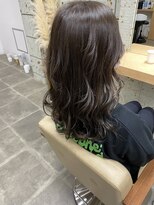 シンス(Since)&nbsp;ブリーチなし/透明感カラー/アッシュベージュ/ロングスタイル