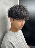 MEN'S HAIR カルマパーマ ダークアッシュ ニュアンスパーマ