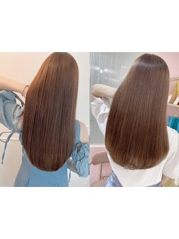 毎朝が驚くほど楽に♪天使の輪ができる髪質改善から縮毛矯正までお客様に合わせてお悩み解決！