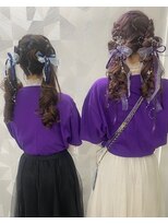 ルミュドゥプレシャス(LEMIEUX de precious) 推し活双子ツインテールハートアレンジ