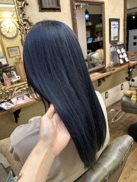 ベレッタ 枚方店(veretta.) ブルーグレー 担当:ばば ブルベ/ニュアンスカラー/韓国ロング