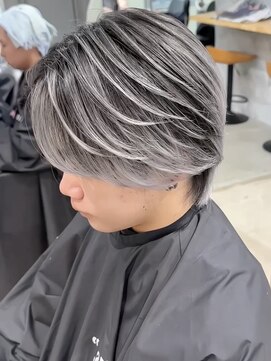 ネハス(nehus.) men'sバレイヤージュ1/ブリーチ/韓国マッシュ/ダークアッシュ