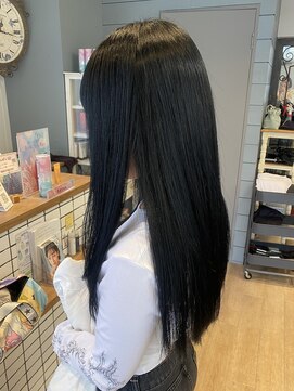 シータ 大山(THETA) 【透け感】ブルーブラックカラー