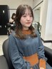 【nana指名平日限定】カット+ワンカラー+補修トリートメント￥9,500
