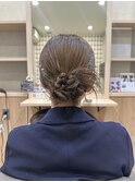 結婚式参列ヘア　カチモリヘア