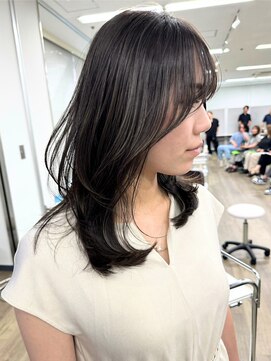 ネイロ バイ ジルブラン 葛西(NeiRo by JIL BLAN) レイヤーカット白髪ぼかしハイライトダブルカラーインナーカラー