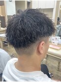 韓国マッシュ/スパイキーショート/ブルーブラック[鎌取］中村