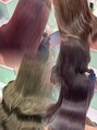 ガーランド(Girland) ブリーチなし/ブリーチなしダブルカラー/パープル/レッド/韓国風