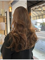 リンイチマルサン(Lin.103) ロングレイヤー×オリーブベージュ