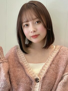 ステアケース 武蔵小杉店(stair:case) 内巻きボブ大人かわいいベージュインナーカラーグレージュ