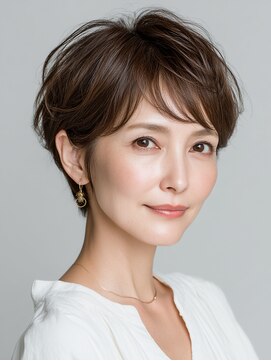 ビフィーノ リルネ(Bifino Rilune) クラゲヘアー/小顔/ココアベージュ/オリーブグレー/川西