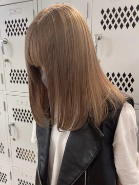 エリマバイフィフス 調布(elima by fifth) 調布ダブルカラータッセルボブミルクティーベージュカラーカラー