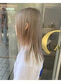 ◎ホワイトベージュ/ブリーチ1回/ミルクティーベージュ表参道