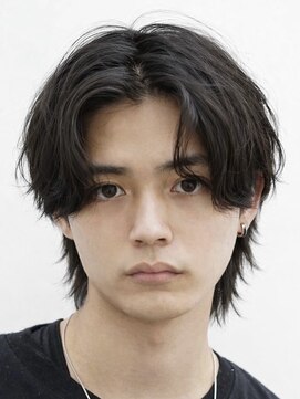 ゼンコー アオヤマ(ZENKO Aoyama) センターパート×ウルフ×シャドウパーマ【メンズパーマ表参道】