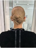 【池袋】結婚式 ヘアセット カチモリ タイトヘア　アレンジ