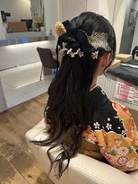 アンジュール&nbsp;卒業式ハーフアップ