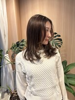 オン キャナルシティ博多前店(on)&nbsp;髪ドクター吉井/ミディアムレイヤー/ブラウン/20代30代