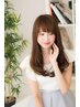 【湿気対策◎】ナチュラルストレートパーマ+カット+プレTr ¥9350
