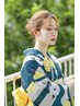 浴衣着付け＋ヘアセット￥11.000　（ご予約はお電話か公式LINEにて受付）