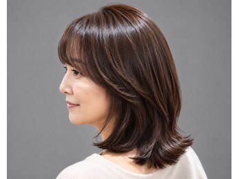 びび 住吉店の写真/ダメージレスのカラー剤、トリートメントで艶やかな髪へと導きます。指通りの良い滑らかな仕上がりに感動…