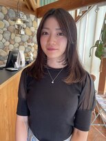 ラパンセベージュ(LA PENSEE BEIGE)&nbsp;LAPENSEE/beige/奥村/ミディアムレイヤー