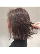 ルル(LuLu by KENJE)&nbsp;外ハネボブ×ピンクベージュカラー