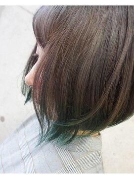 ヘアテリア リュウ 大塚(hair teria ryu) グレージュ&グリーン【ryu 大塚 北口】