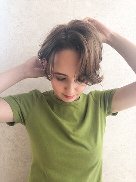 ケイト(kate) 【kate 大宮】大人かわいいかきあげショート×シフォンベージュ