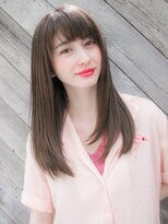 ルティア(Lutia)&nbsp;ブリーチなし ミルクティーカラー　小顔ヘア