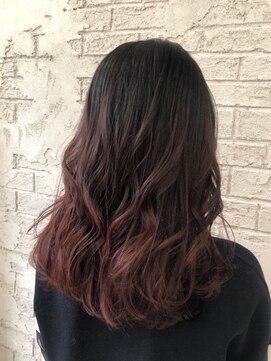 プライズ 池袋店(prize) 大人可愛いスタイルピンクグラデ韓国風ダブルバング5042