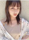 ストレートタッチ♪ ミルクティーベージュダブルカラー