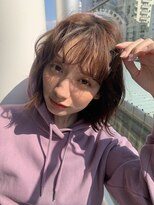 アピッシュ 国分寺(apish)&nbsp;前髪をくしゅっとさせたボブスタイル