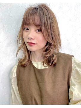 リコバイアフロート(riko by afloat) くびれレイヤーミディアムココアブラウン【riko荒木】