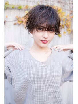 オースティン 門前仲町(AUSTIN) 大人かわいい前髪セシルカットココアブラウンフリンジウェーブ