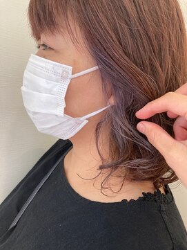 アメイジングヘアー 中沢店(AMAZING HAIR) 【AMAZING HAIR 中沢店/鳥越】インナーカラー☆ベリーブルー