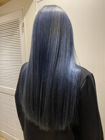 エイト新宿店(EIGHT shinjuku)&nbsp;デザインハイライトカラー☆シルバー×ブルー　【EIGHT新宿】