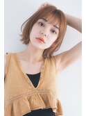大人かわいい 小顔 外ハネ レイヤーボブ 伸ばしかけ(登戸/登戸駅