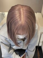 ベレーザ 渋谷(BELEZA)&nbsp;ba1917バニラベージュ切りっぱなし外ハネボブプラチナベージュ