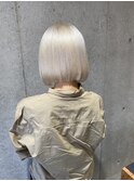 【イメチェン】ブリーチ ホワイトブロンド