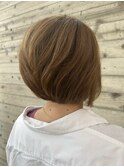 お手入れも簡単☆前下がりショートボブ