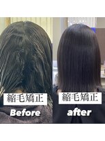 クロス(CROSS)&nbsp;縮毛矯正Before/after