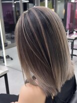 アース コアフュールボーテ 長野駅前店(EARTH coiffure beaute) ホワイトグレージュバレイヤージュケアブリーチ