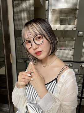 ロンド ストラーダ 心斎橋(Lond strada) マチルダボブ×インナーグレージュ【髪質改善/縮毛矯正】